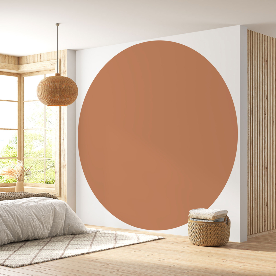 Runde Fototapete - Trendfarbe