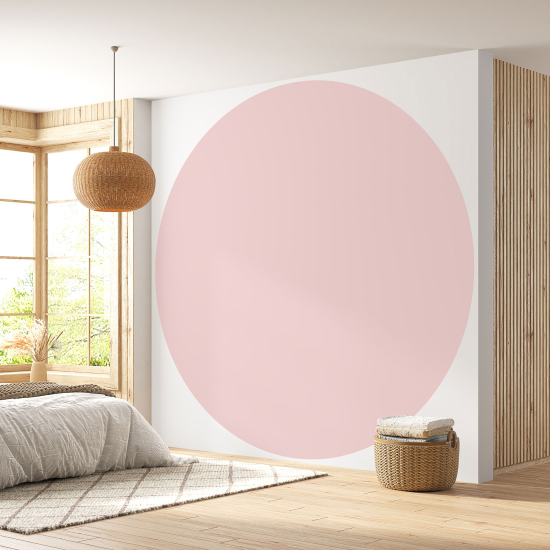 Runde Fototapete - Trendfarbe