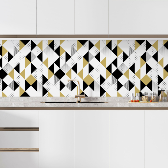Selbstklebende Küchenrückwand - Geometrisches Muster