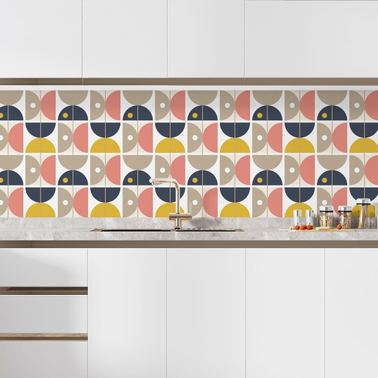 Selbstklebende Küchenrückwand - Geometrisches Muster
