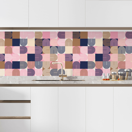 Selbstklebende Küchenrückwand - Geometrisches Muster
