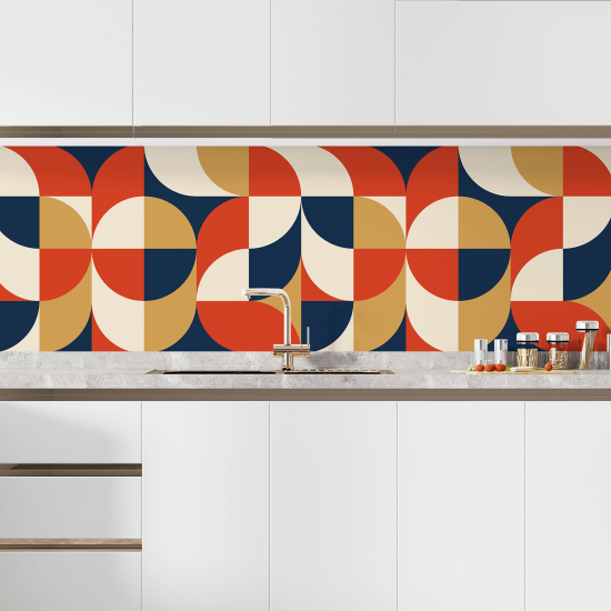 Selbstklebende Küchenrückwand - Geometrisches Muster