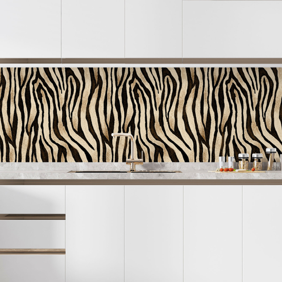 Selbstklebende Küchenrückwand - Leopardenmuster