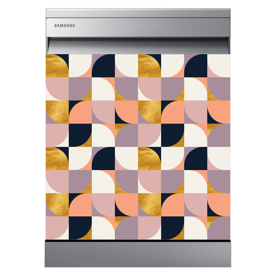 Spülmaschinenaufkleber - Geometrisches Muster