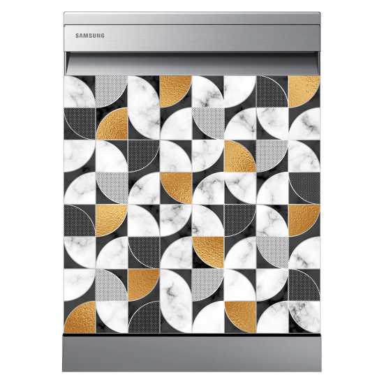 Spülmaschinenaufkleber - Geometrisches Muster