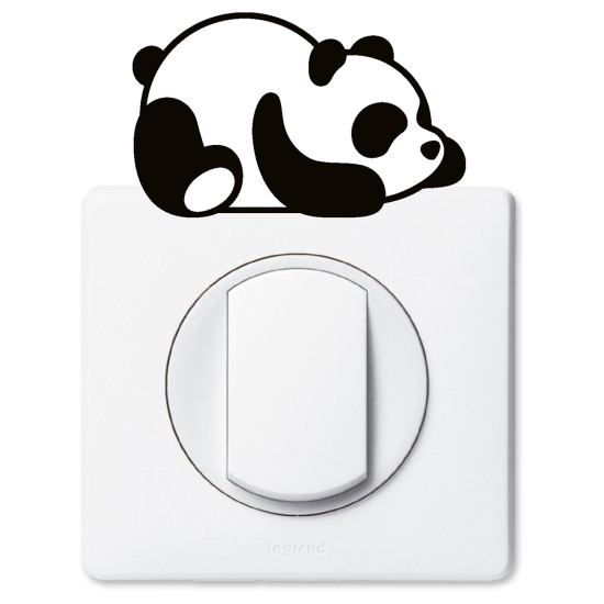 Steckdosentattoo - Panda