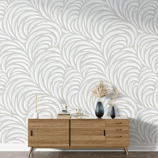 Tapete mit großem Muster - Design