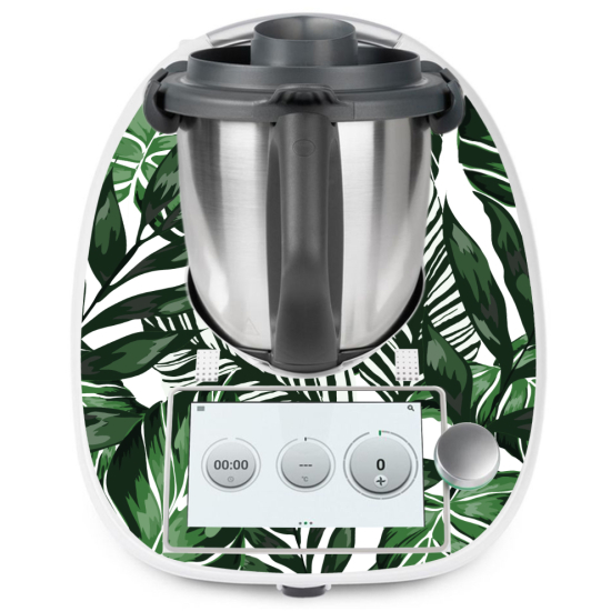 Thermomix Aufkleber für TM6 - Tropische Blätter