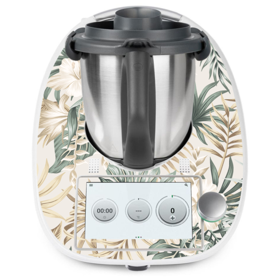 Thermomix Aufkleber für TM6 - Tropische Blätter