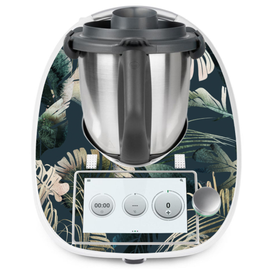 Thermomix Aufkleber für TM6 - Tropische Blätter