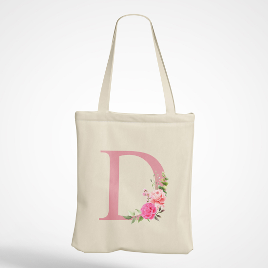 Tragetasche Personalisiert - Buchstabe D