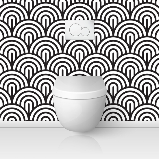 Wandtattoo für toilette - WC - Design