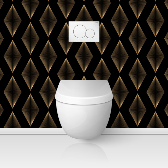 Wandtattoo für toilette - WC - Elegantes Motiv