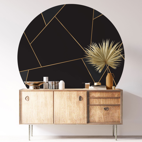 Wandtattoo rund - Geometrisches Muster