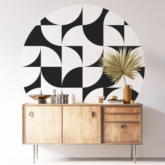 Wandtattoo rund - Geometrisches Muster