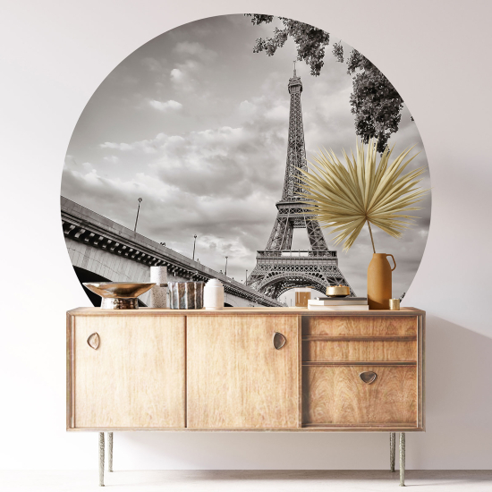 Wandtattoo rund - Paris