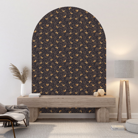 Wandtattoo Rundbogen - Schmetterlinge