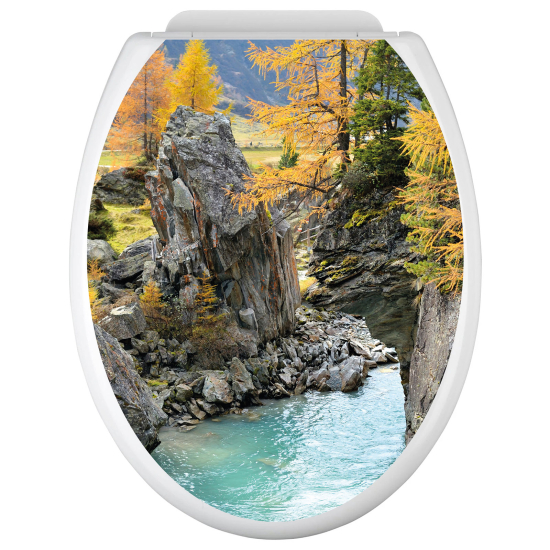 WC Aufkleber - Fluss