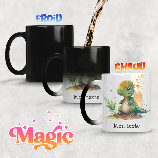 Zaubertasse personalisiert - Drache