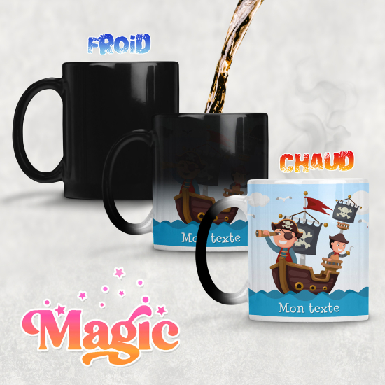 Zaubertasse personalisiert - Piraten