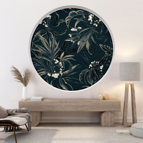 3D Wandtattoo - Optische Täuschung - Blumen
