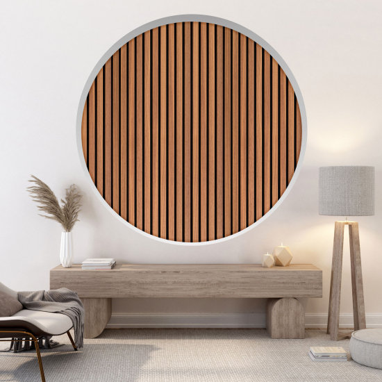 3D Wandtattoo - Optische Täuschung - Holzplatten