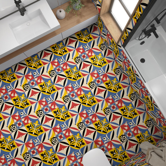 Bodenfliesenaufkleber - Design