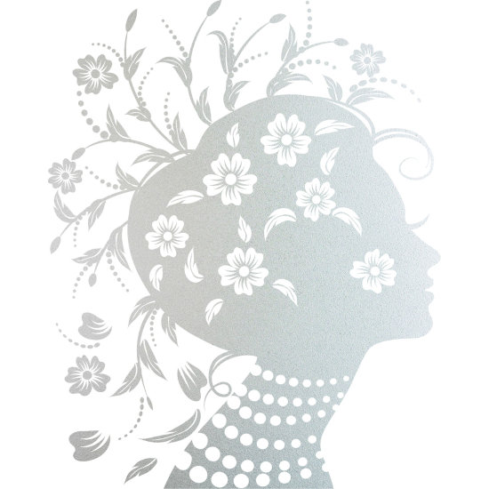 Glastattoo - Frau Blumen