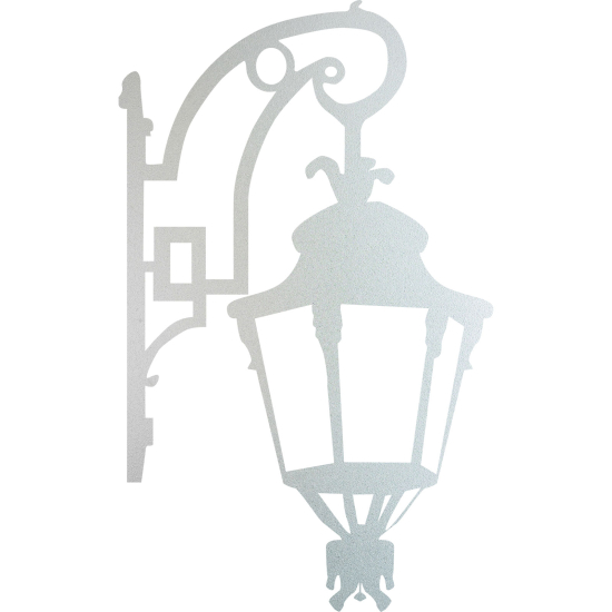 Glastattoo - Straßenlaterne