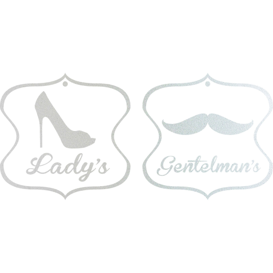 Glastattoo - WC Damen Herren