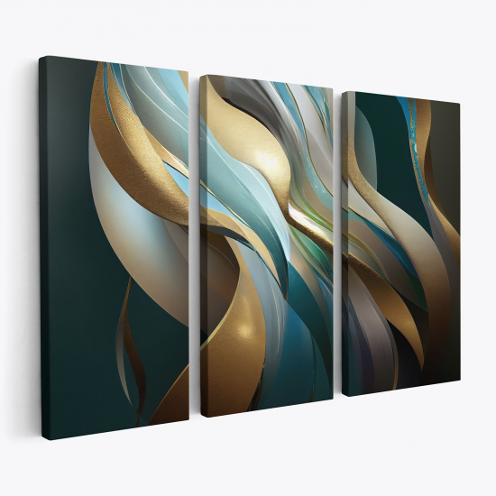 Leinwandbild 3-teilig - Design