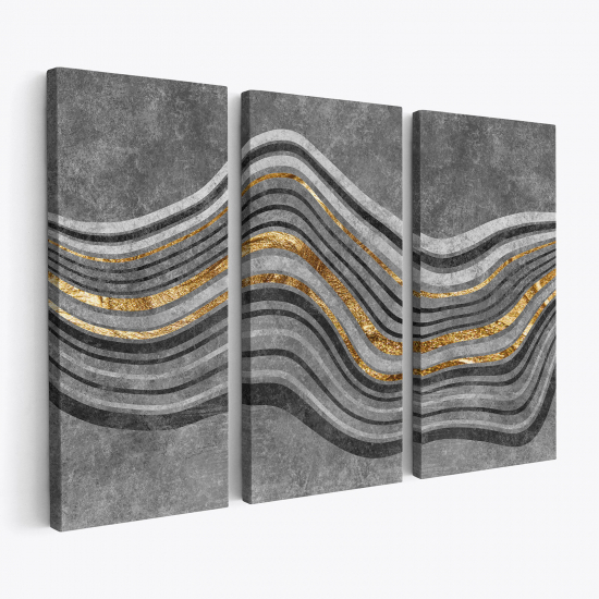 Leinwandbild 3-teilig - Design