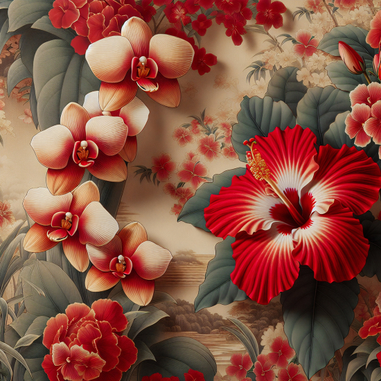 Panoramatapete - Blumen