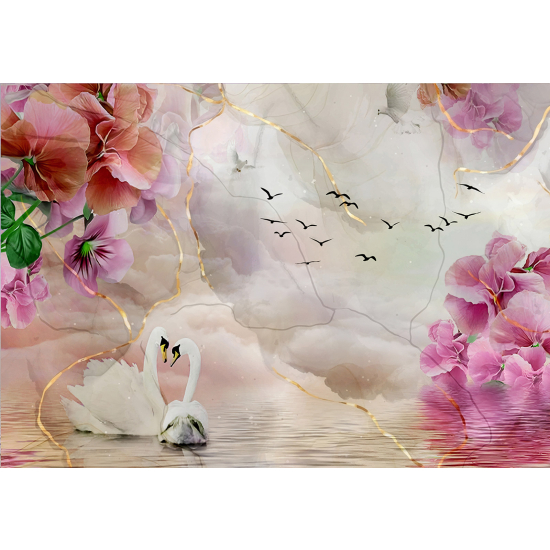 Panoramatapete - Blumen