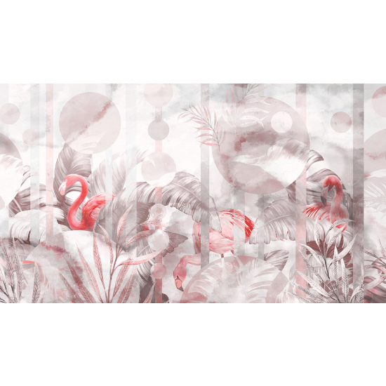 Panoramatapete - Flamingos