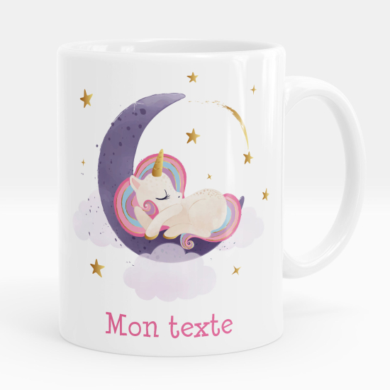 Personalisierte Tasse - Einhorn Mond