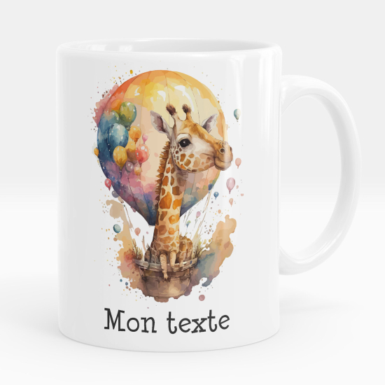 Personalisierte Tasse - Giraffe Ballons