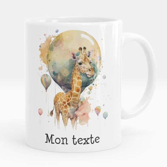 Personalisierte Tasse - Giraffenballons