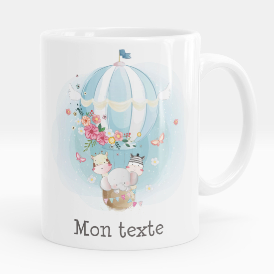 Personalisierte Tasse - Heißluftballontiere