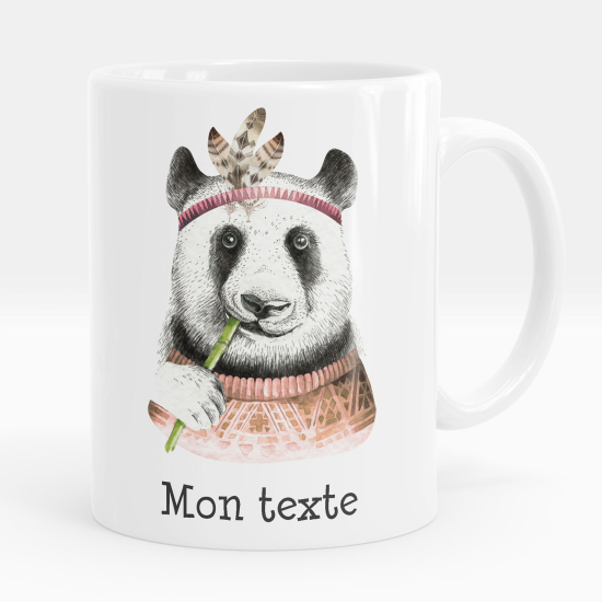 Personalisierte Tasse - Indischer Panda