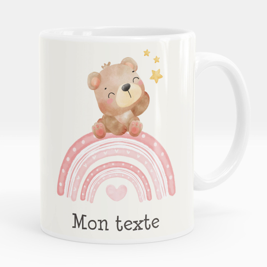 Personalisierte Tasse - Regenbogenbär