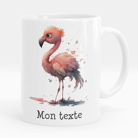 Personalisierte Tasse - Rosa Flamingo