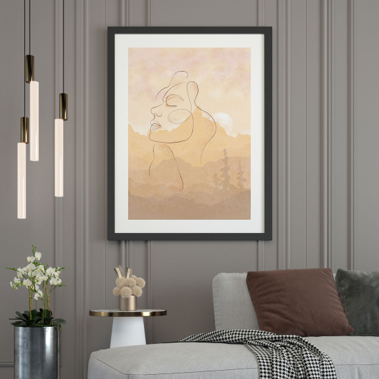 Poster - Abstrakte Frau