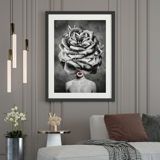 Poster - Blumenfrau