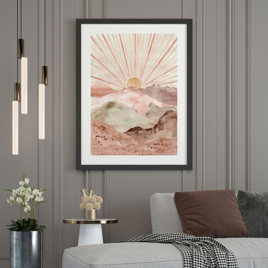 Poster - Boho-Landschaft