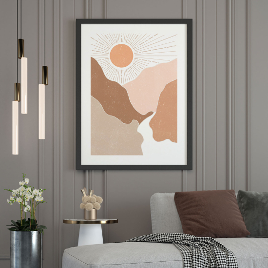 Poster - Boho-Landschaft