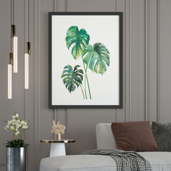Poster - Monstera-Blätter