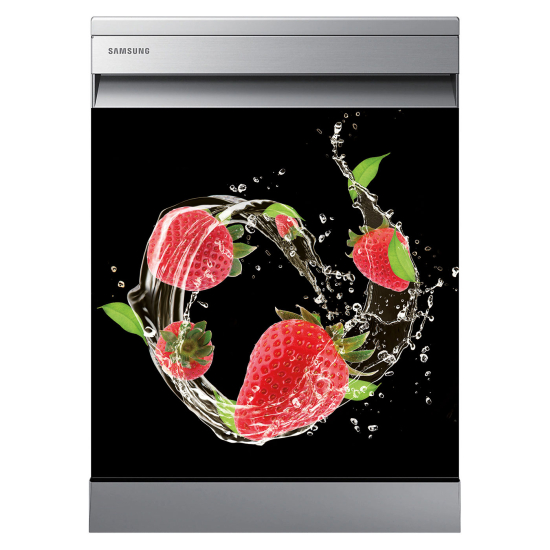 Spülmaschinenaufkleber - Erdbeeren