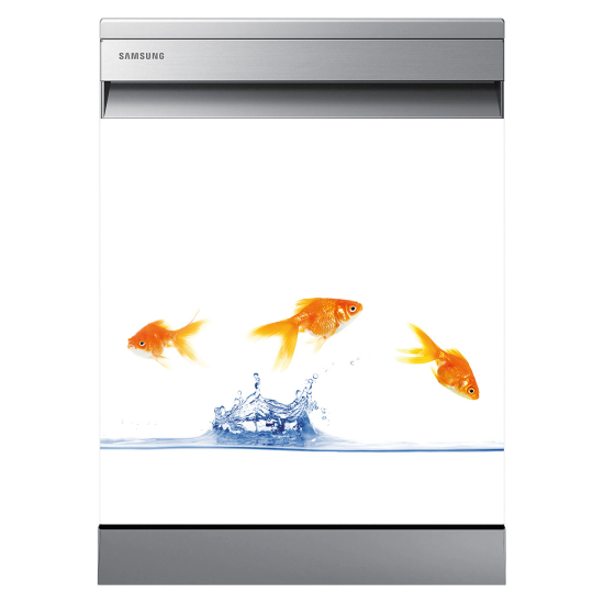 Spülmaschinenaufkleber - Goldfische