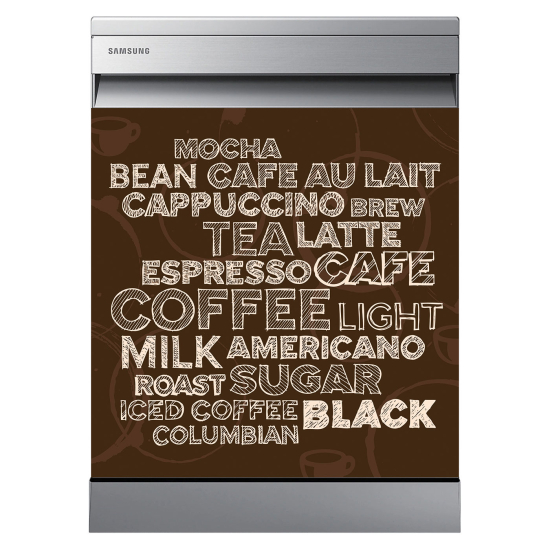 Spülmaschinenaufkleber - Kaffee